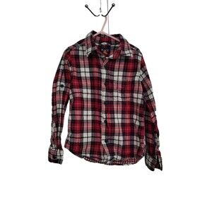 Children's‎ Place red and white plaid long sleeve button down